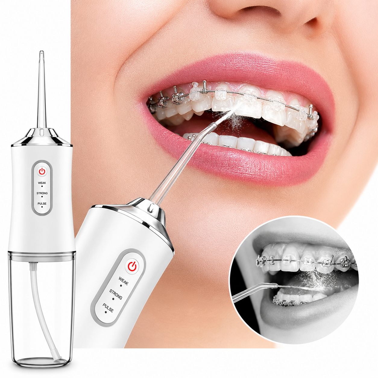 Irrigateur Oral Portable Pro™ | Nettoyage Profond & Gencives Saines